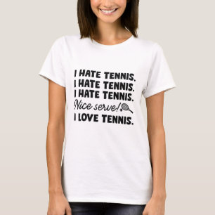 T-shirt Je déteste le tennis