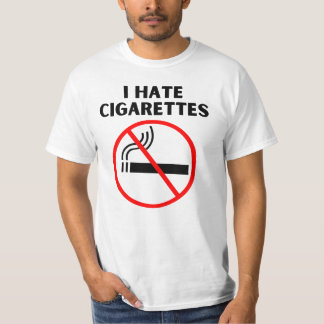 T-shirt Je déteste les cigarettes