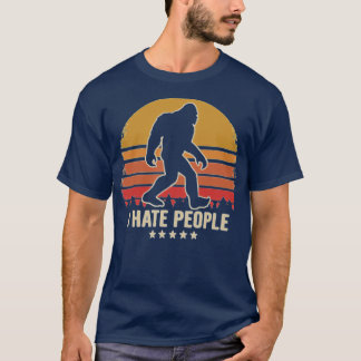 T-shirt Je Déteste Les Gens Bigfoot 5