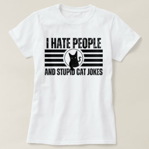 T-shirt Je Déteste Les Gens Et Les Blagues Stupides De Cha