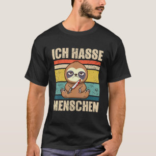 T-shirt Je déteste les gens la paresse le sarcasme l'ironi