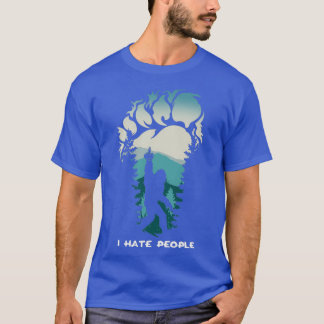 T-shirt Je déteste les gens qui font du gros pied