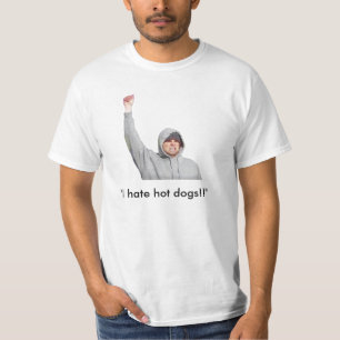 T-shirt "Je déteste les hot-dogs ! ! "