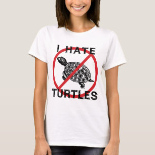 T-shirt Je déteste les tortues