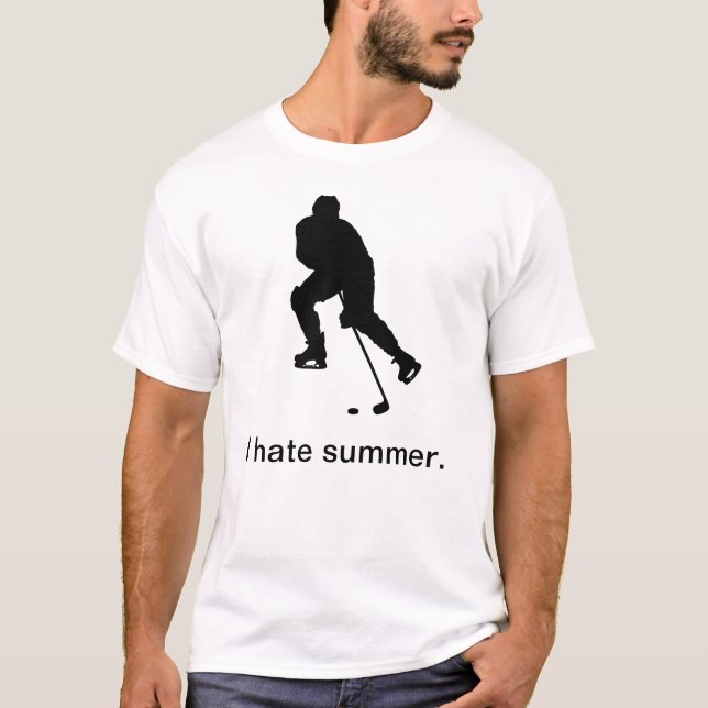 T-shirt Je déteste l'été (Devant)