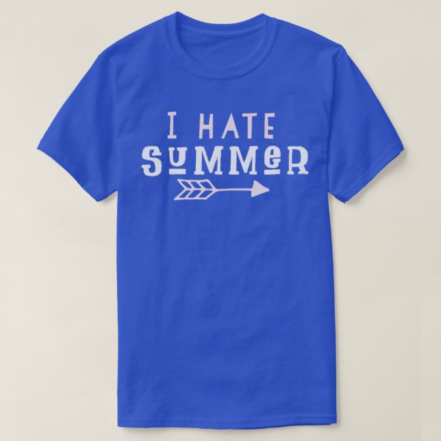 T-shirt Je déteste l'été (Design devant)