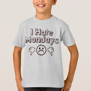 T-shirt Je déteste lundi