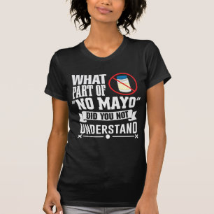 T-shirt Je déteste Mayo - Mayonnaise Restaurant Foodie Jo