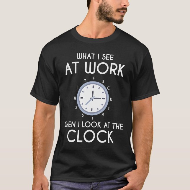 T-shirt Je Déteste Mon Travail Sarcastique Travail De Hain (Devant)
