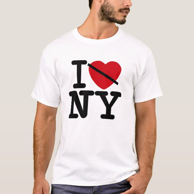 T-shirt Je déteste New York (Devant)