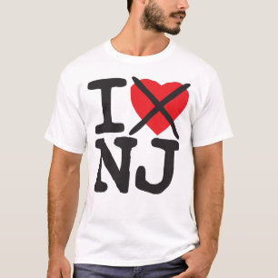 T-shirt Je déteste NJ - New Jersey