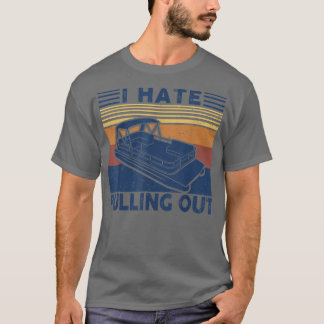 T-shirt Je déteste sortir le capitaine de bateau Retro pou