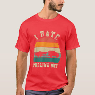 T-shirt Je déteste sortir Sunset Funny Boating