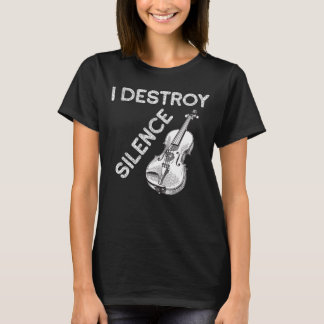 T-shirt Je Détruit Le Silence, Amoureux De La Musique