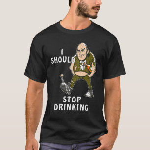 T-shirt JE DEVRIS ARRÊTER DE BOIRE Bouteille de printemps