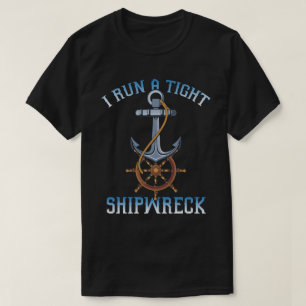 T-shirt je dirige une épave étroite