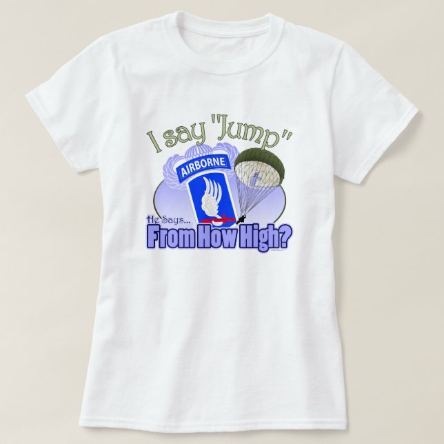 T-shirt Je Dis Jump [173e Airborne] (Design devant)