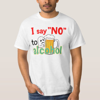 T-shirt Je dis 'non' à l'alcool