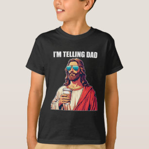 T-shirt Je dis papa Chemise Drôle Religieux Je