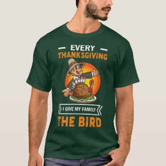 T-shirt Je Donne À Ma Famille L'Oiseau Célébrer Les Fêtes