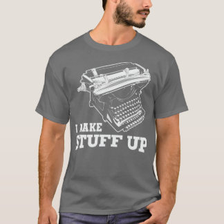 T-shirt Je fabrique des machines à écrire Vintages