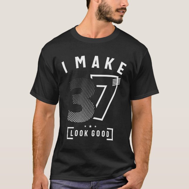 T-shirt Je Fais 37 Anniversaire 37 Anniversaire (Devant)