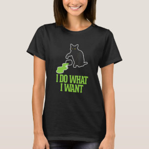 T-shirt Je Fais Ce Que Je Veux Chat Chats Noirs Chat Kitte