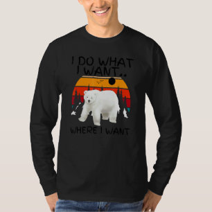 T-shirt Je Fais Ce Que Je Veux Ours D'Été Vibes Cool Polar