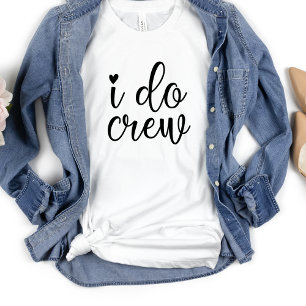 T-shirt Je fais Crew Funny Heart White Bachelorette Party