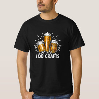 T-shirt Je fais de l'artisanat, de la bière, vintage, bras
