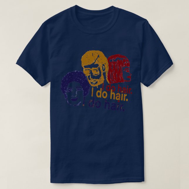 T-shirt Je fais des cheveux violets (Design devant)