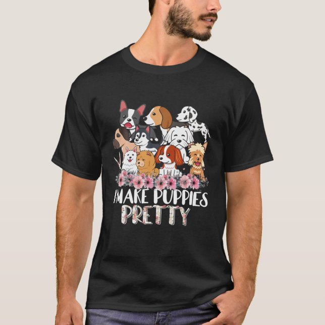 T-shirt Je Fais Des Chiens Assez Drôle Groomer Des Animaux (Devant)