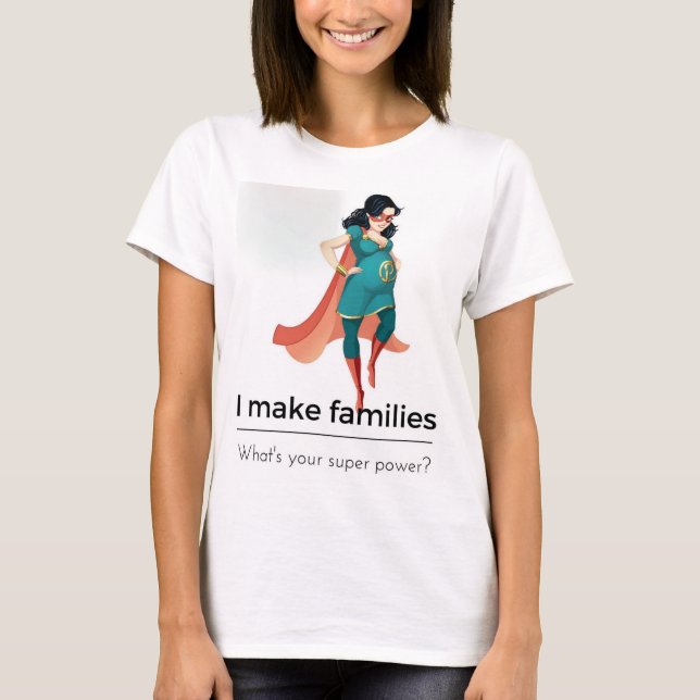 T-shirt Je fais des familles (Devant)
