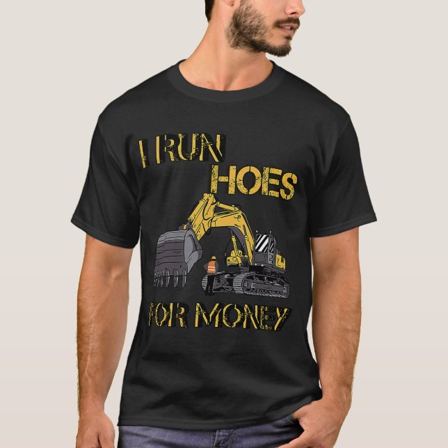 T-shirt Je Fais Des Trous Pour L'Argent Sarcasme (Devant)