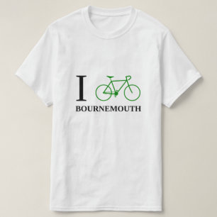 T-shirt Je fais du vélo BOURNEMOUTH (l'icône verte de