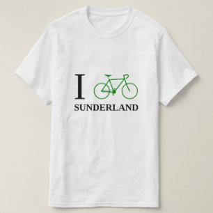 T-shirt Je fais du vélo SUNDERLAND (l'icône verte de