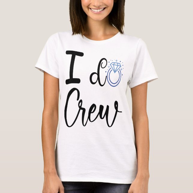 T-shirt Je fais Mariage Fête des mariées d'équipage femmes (Devant)
