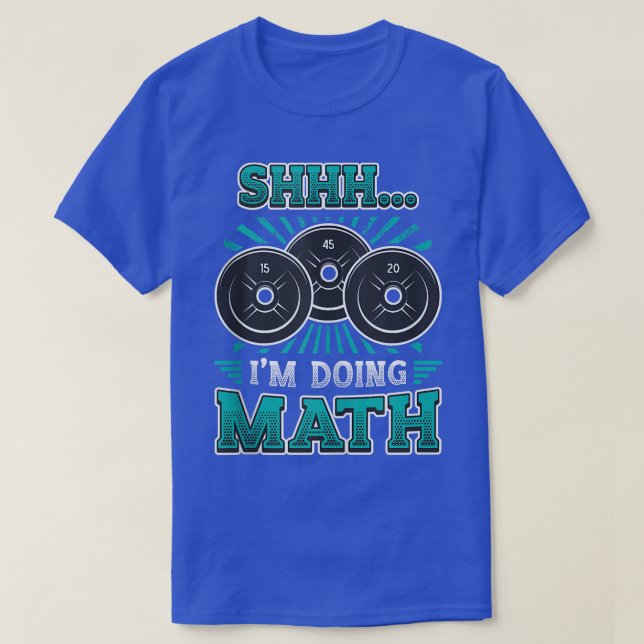 T-shirt Je fais Math Weightlifting Gym Workout Débardeur (Design devant)