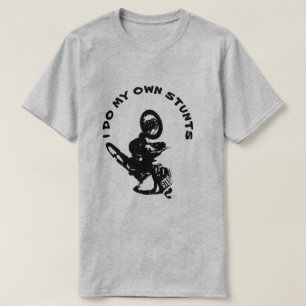 T-SHIRT JE FAIS MES PROPRES STUNTS MOTOCROSS 116 INVERTÉE 