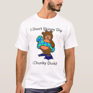 T-shirt Je fais pas l'immersion maigre i volumineux trempe