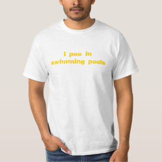 T-shirt Je fais pipi en piscines