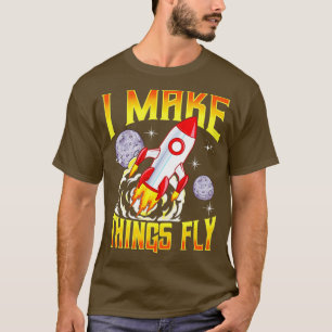 T-shirt Je fais voler les choses Rocket Science Aérospatia