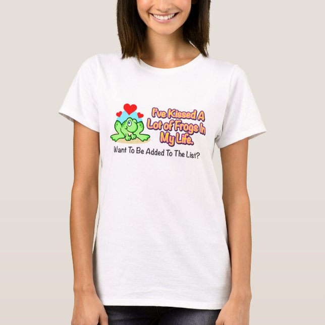 T-shirt "Je femme ai embrassé la chemise de beaucoup de (Devant)