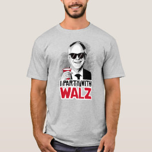 T-shirt Je fête avec Tim Walz