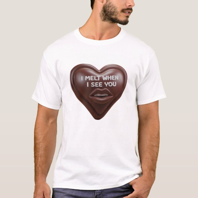 T-shirt Je fond quand je te vois (Devant)