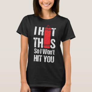 T-shirt Je frappe ceci pour ne pas vous frapper - Fille de