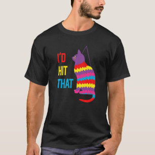 T-shirt Je frapperais ce chat Pinata Cinco De Mayo