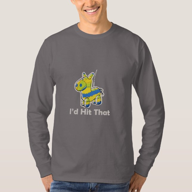 T-shirt Je frapperais cela drôle (Devant)