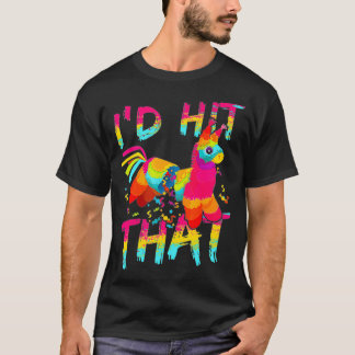 T-shirt Je frapperais le parti Pinata Cinco de Mayo 