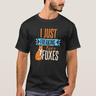 T-shirt Je Freaking Aime Les Renards